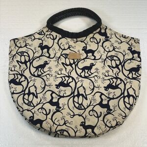 Lilly Pulitzer Boho Hobo Bag Purse Monkey Cocktail Cheers Shake It Up Print